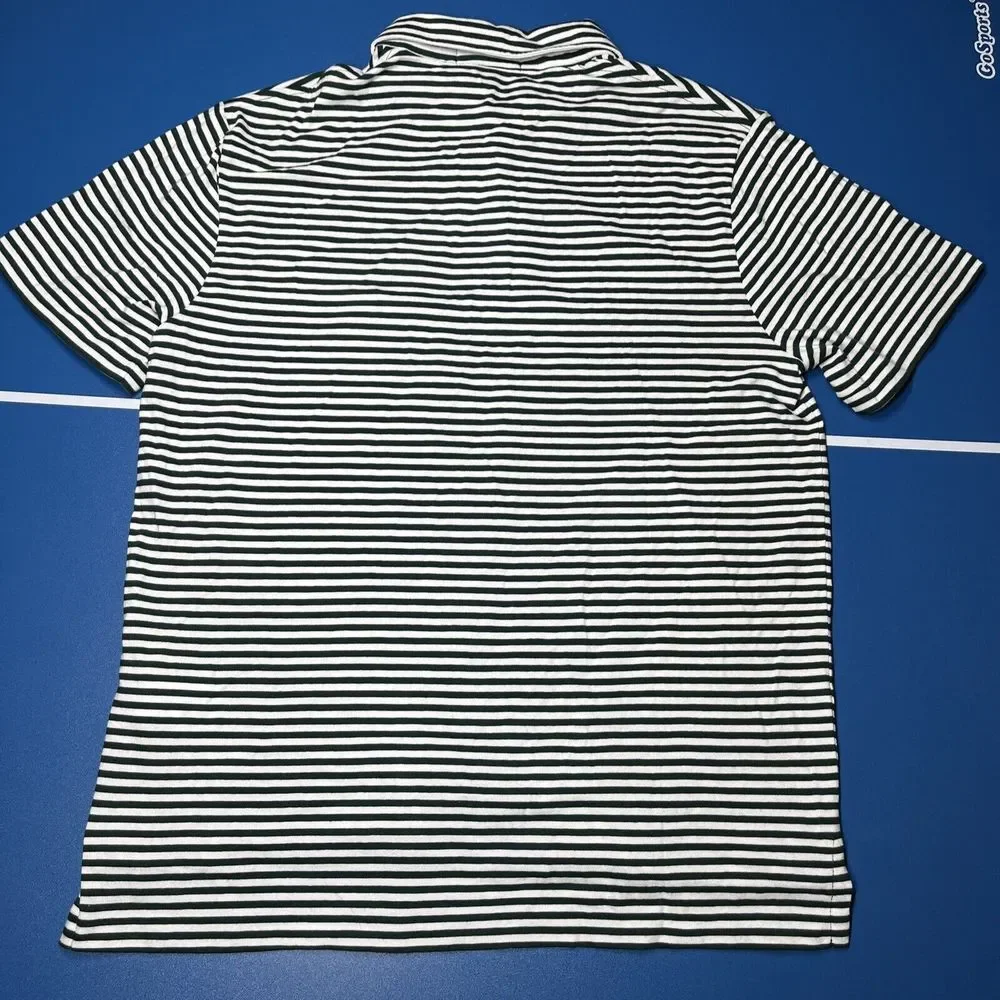 NWT Polo Ralph Lauren Men's Medium Green ‎ White Stripe Lion Crest Shirt $148